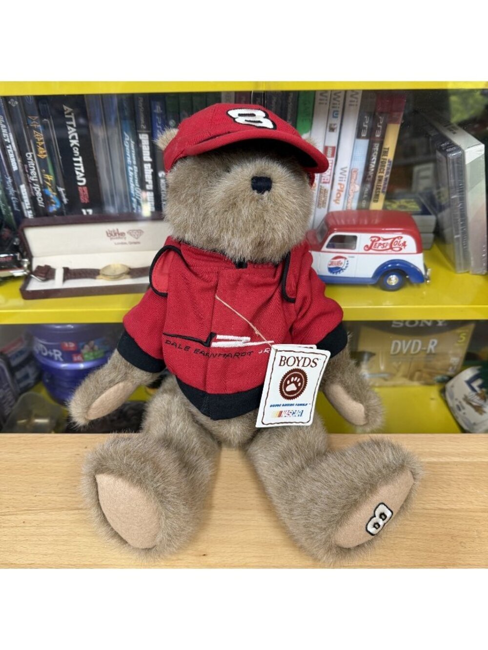 Boyds Bear Dale Earnhardt Jr. With Hat and Jacket with Tag Nascar